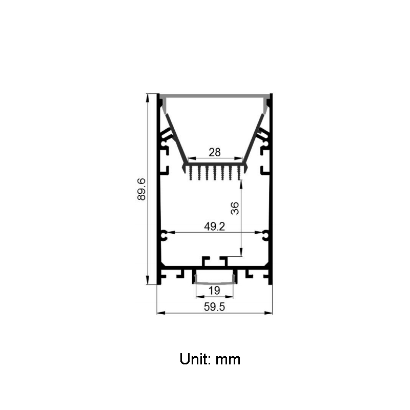 Ceiling LED Diffuser Channel Aluminum Profile For 28mm LED Tape Light Ceiling LED Diffuser Channel Aluminum Profile For 28mm LED Tape Light